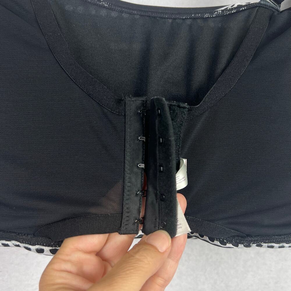 Cacique Swim Lane Bryant 44F Black & White Striped Bandeau Women's Swim Top - Picture 9 of 9